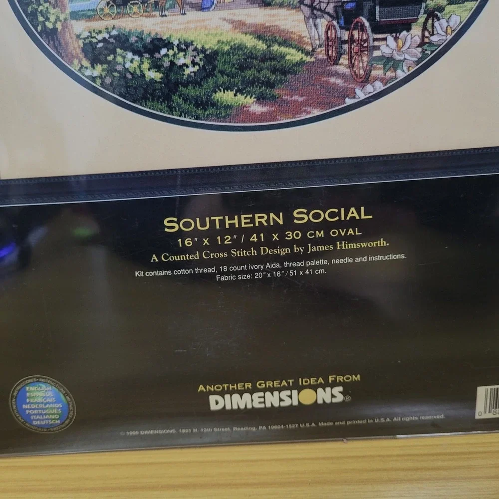 Dimensions GOLD Cross Stitch Kit SOUTHERN SOCIAL #35010 by James Himsworth USA